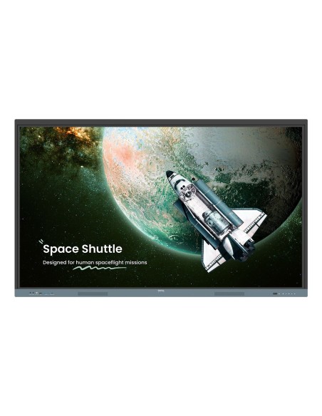 BenQ 9H.F9FTK.DE8 visualizzatore di messaggi Pannello piatto interattivo 190,5 cm (75") 450 cd m² 4K Ultra HD Nero, Grigio