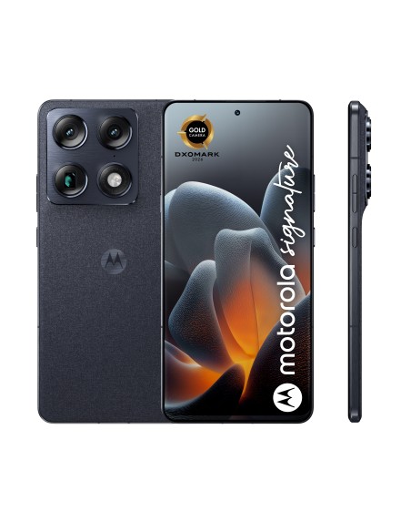 Motorola signature 17,2 cm (6.78") Doppia SIM Android 16.0 5G USB tipo-C 16 GB 512 GB 5200 mAh Blu scuro PANTONE Carbon