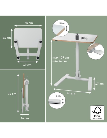 Leitz 65880001 leggio Bianco
