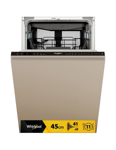 Whirlpool Lavastoviglie 45 cm, classe C, 11 coperti, terzo cesto fisso