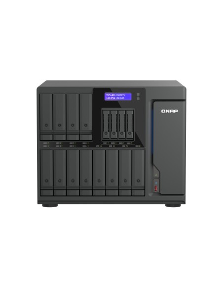 QNAP TVS-AIH1688ATX-U7-32G server NAS e di archiviazione Tower 32 GB DDR5 0 TB QuTS hero Nero