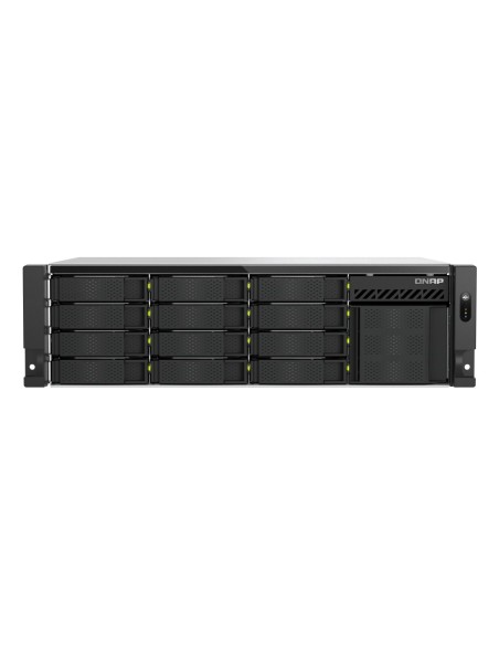 QNAP TS-H1655XEU-RP Server di archiviazione Armadio (3U) Intel Atom® C5125 8 GB DDR4 0 TB QuTS hero Nero, Grigio