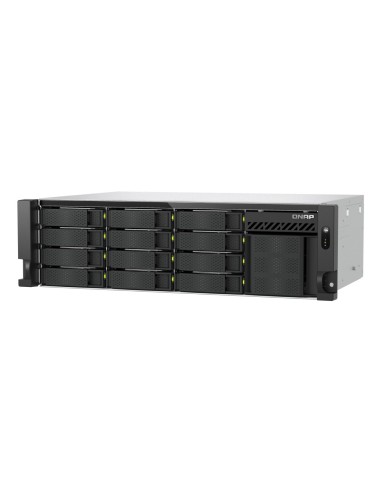 QNAP TS-H1655XEU-RP Server di archiviazione Armadio (3U) Intel Atom® C5125 8 GB DDR4 0 TB QuTS hero Nero, Grigio