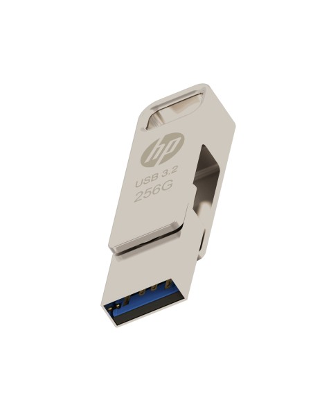 HP HPFD206C-256 unità flash USB 256 GB USB Type-A   USB Type-C 3.2 Gen 2 (3.1 Gen 2) Argento