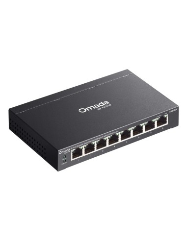 TP-Link Omada ES208GP switch di rete Gestito L2 Gigabit Ethernet (10 100 1000) Supporto Power over Ethernet (PoE) DIN rail Nero