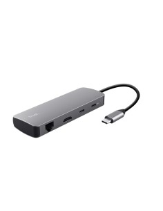 Trust 25672 hub di interfaccia USB tipo-C Grigio