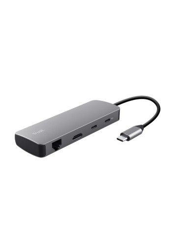 Trust 25672 hub di interfaccia USB tipo-C Grigio