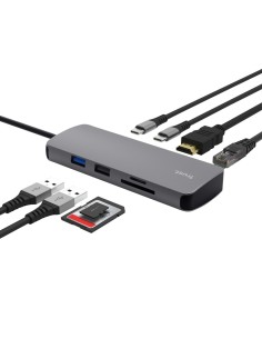 Trust 25672 hub di interfaccia USB tipo-C Grigio 2