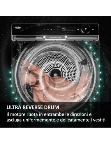 Haier Ultra X11, Asciugatrice 9 KG, Classe C, Bianco, Inverter, I-Refresh PRO, Wi-Fi, Smart AI, Ultra Reverse, HD90-A3Q397U1-S