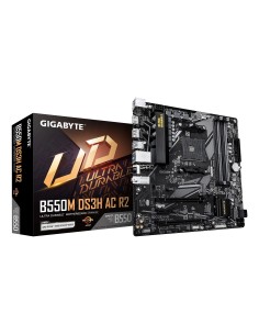 GIGABYTE B550M DS3H AC R2 Scheda madre - CPU AMD Ryzen 5000, VRM a 5+3 fasi, fino a 4733 MHz DDR4 (O.C.), 1x M.2 PCIe 4.0 + 1x