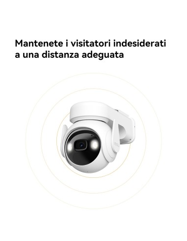 Imou Cell PT Kit - Telecamera da Esterno a batteria con risoluzione 2K (3MP), Rilevamento Movimento Umano, Visione Notturna a