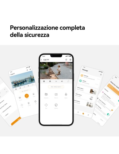 Imou Cell PT Kit - Telecamera da Esterno a batteria con risoluzione 2K (3MP), Rilevamento Movimento Umano, Visione Notturna a