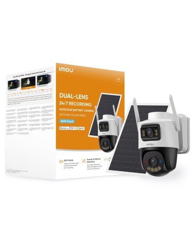Imou AOV Dual KIT Telecamera da esterno, motorizzata, 4G e Wi-Fi a batteria