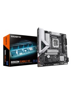 GIGABYTE B860M EAGLE V2 Scheda madre - CPU Intel Core Ultra Series, VRM a 6+1+2 fasi, fino a 9066 MHz DDR5, 1x M.2 PCIe 5.0 +