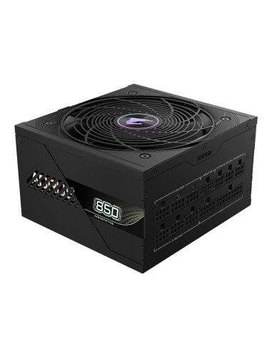GIGABYTE AORUS ELITE P850W Alimentatore - PCIe 5.0, 80 PLUS Platinum, Design completamente modulare, Ventola da 120 mm,