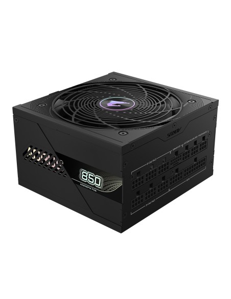 GIGABYTE AORUS ELITE P850W Alimentatore - PCIe 5.0, 80 PLUS Platinum, Design completamente modulare, Ventola da 120 mm,