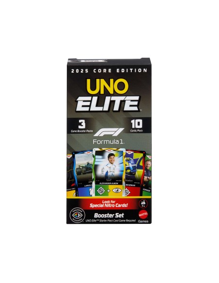 Games UNO Elite Formula 1 2025 Core Edition Espansione del gioco di carte Sostituzione