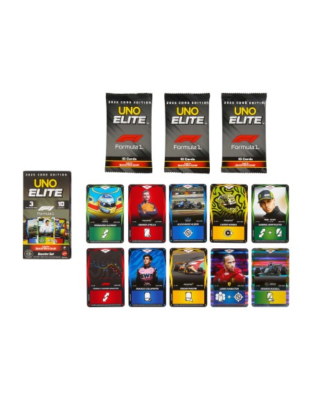 Games UNO Elite Formula 1 2025 Core Edition Espansione del gioco di carte Sostituzione