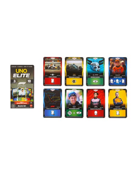 Games UNO Elite Formula 1 2025 Core Edition Espansione del gioco di carte Sostituzione