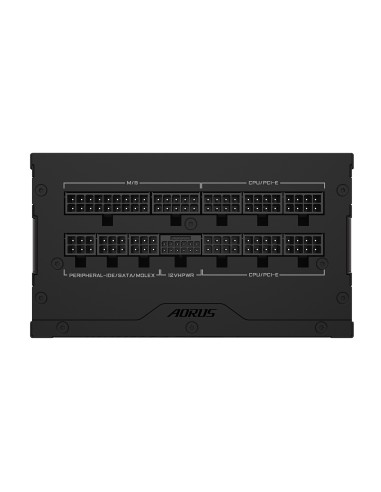GIGABYTE AORUS ELITE P1000W ICE Alimentatore - PCIe 5.0, 80 PLUS Platinum, Design completamente modulare, Ventola da 120 mm,