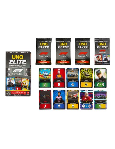Games JLV42 gioco da tavolo UNO Elite Formula 1 2025 Carta da gioco Sostituzione