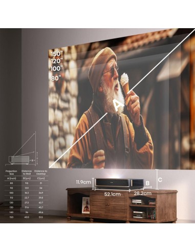 Hisense Laser Cinema 4K 80"-150"
