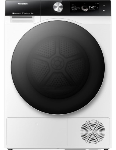 Hisense asciugatrice DH7S107BW 10 Kg Classe A+++ Ai super dry Porta reversibile WiFi