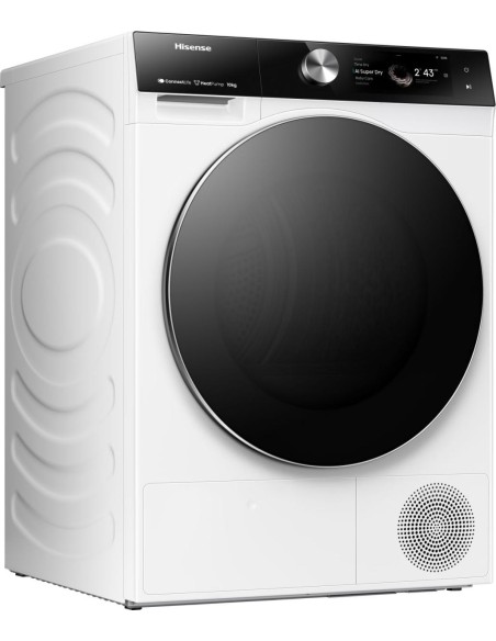Hisense asciugatrice DH7S107BW 10 Kg Classe A+++ Ai super dry Porta reversibile WiFi