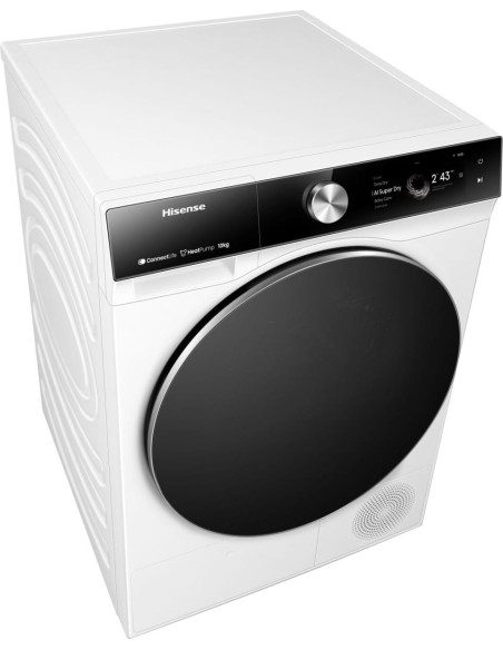 Hisense asciugatrice DH7S107BW 10 Kg Classe A+++ Ai super dry Porta reversibile WiFi