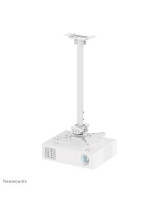 Neomounts CL25-550WH1 Supporto a soffitto beamer - alt. 74,5-114,5 cm - montaggio facile - mobilità completa