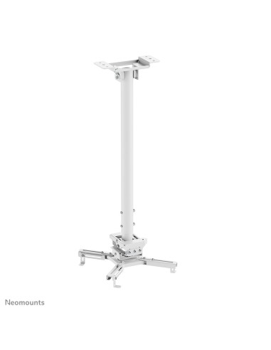 Neomounts CL25-550WH1 Supporto a soffitto beamer - alt. 74,5-114,5 cm - montaggio facile - mobilità completa