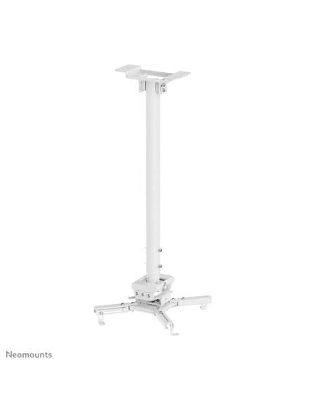 Neomounts CL25-550WH1 Supporto a soffitto beamer - alt. 74,5-114,5 cm - montaggio facile - mobilità completa