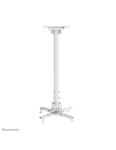 Neomounts CL25-550WH1 Supporto a soffitto beamer - alt. 74,5-114,5 cm - montaggio facile - mobilità completa