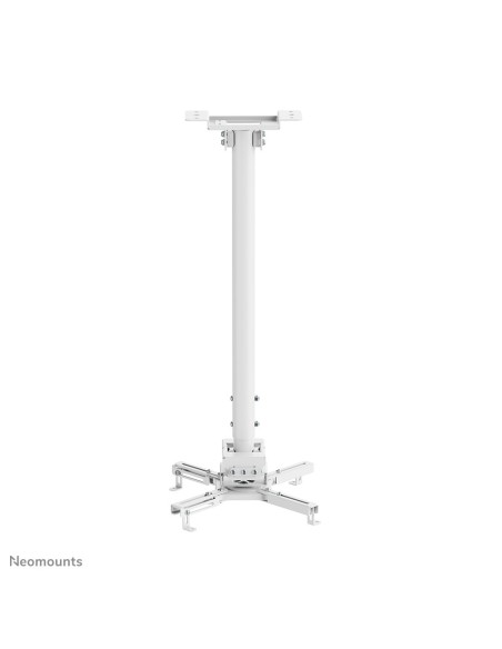 Neomounts CL25-550WH1 Supporto a soffitto beamer - alt. 74,5-114,5 cm - montaggio facile - mobilità completa