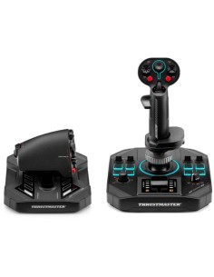 Thrustmaster Sol-R 4 HOTAS Nero USB Joystick + leva di controllo del motore Analogico Digitale PC