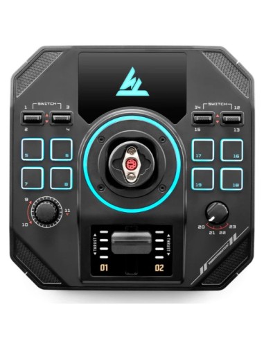 Thrustmaster Sol-R 4 HOTAS Nero USB Joystick + leva di controllo del motore Analogico Digitale PC