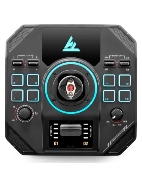 Thrustmaster Sol-R 4 HOTAS Nero USB Joystick + leva di controllo del motore Analogico Digitale PC