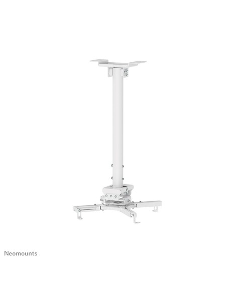 Neomounts CL25-540WH1 Supporto a soffitto beamer - alt. 60,5-90,5 cm - montaggio facile - mobilità completa