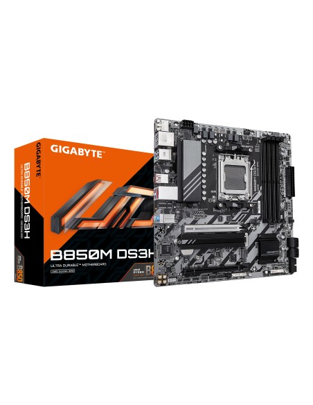 GIGABYTE B850M DS3H Scheda Madre - Processori AMD Ryzen Serie 9000, 16+2+2 fasi VRM digitali, fino a 8200MHz DDR5 (OC), 1xPCIe