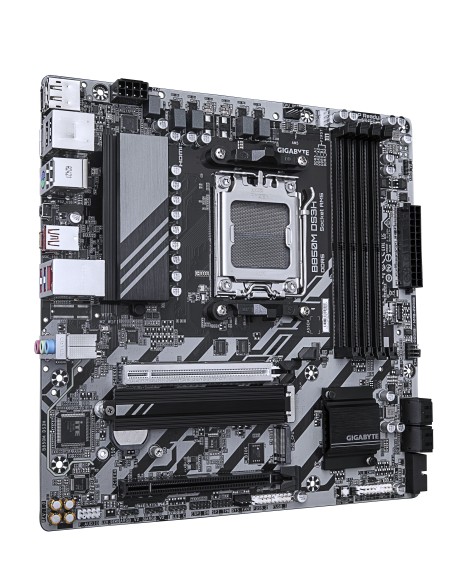 GIGABYTE B850M DS3H Scheda Madre - Processori AMD Ryzen Serie 9000, 16+2+2 fasi VRM digitali, fino a 8200MHz DDR5 (OC), 1xPCIe