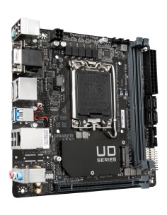 GIGABYTE H610I DDR4 Scheda madre - Supporta processori Intel Core 14th CPUs, 4+1+1 Hybrid Digital VRM, up to 3200MHz DDR4, 2