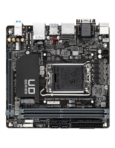 GIGABYTE H610I DDR4 Scheda madre - Supporta processori Intel Core 14th CPUs, 4+1+1 Hybrid Digital VRM, up to 3200MHz DDR4,