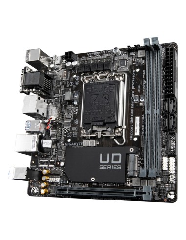 GIGABYTE H610I DDR4 Scheda madre - Supporta processori Intel Core 14th CPUs, 4+1+1 Hybrid Digital VRM, up to 3200MHz DDR4,