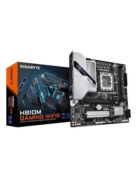 GIGABYTE H810M GAMING WIFI6 Scheda madre - CPU Intel Core Ultra (Serie 2), VRM a 4+1+2 fasi, fino a 6400 MHz DDR5, 1xPCIe 4.0