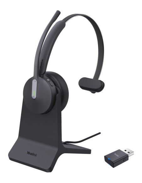 Yealink WH64 Hybird Mono with Charging Stand Teams Auricolare Wireless A Padiglione Ufficio USB tipo-C Bluetooth Base di