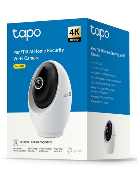 TP-Link Tapo C260 Telecamera di sicurezza IP Interno 3840 x 2160 Pixel Soffitto Parete scrivania