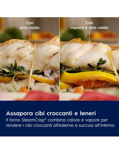 Electrolux Serie 600 FORNO INCASSO STEAM CRISP (25%vapore) CLASSE A 60 CM LOC3H44TX MADE IN ITALY