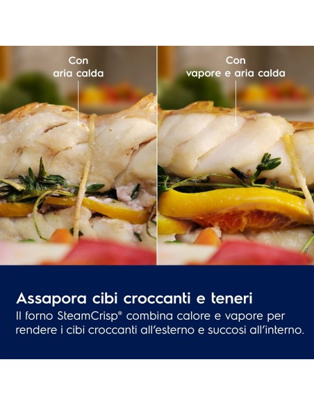 Electrolux Serie 600 FORNO INCASSO STEAM CRISP (25%vapore) CLASSE A 60 CM LOC3H44TX MADE IN ITALY