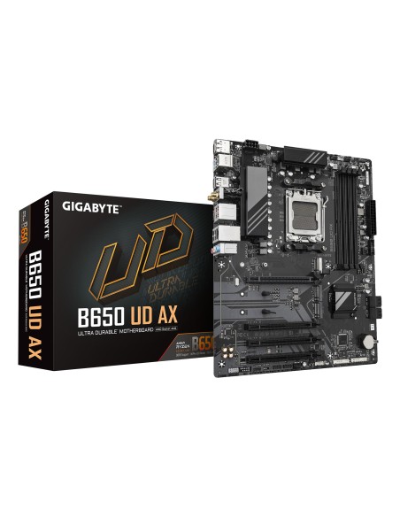 GIGABYTE B650 UD AX Scheda Madre - Supporta CPU AMD Ryzen Serie 9000, VRM a 6+2+2 fasi, fino a 7600MHz DDR5 (OC), 1x PCIe 5.0 +