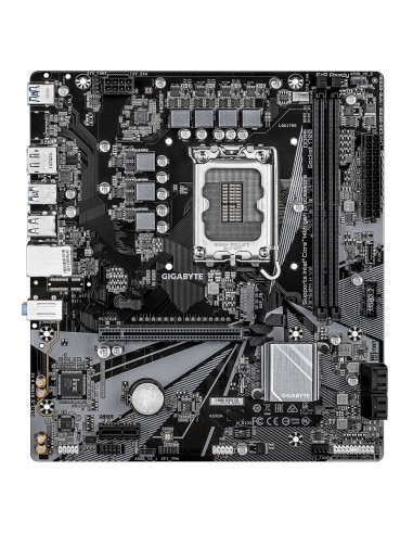 GIGABYTE B760M H V2 Scheda Madre - Supporta CPU Intel Core di 14ª generazione, VRM digitale a 5+1+1 fasi, fino a 8000MHz DDR5